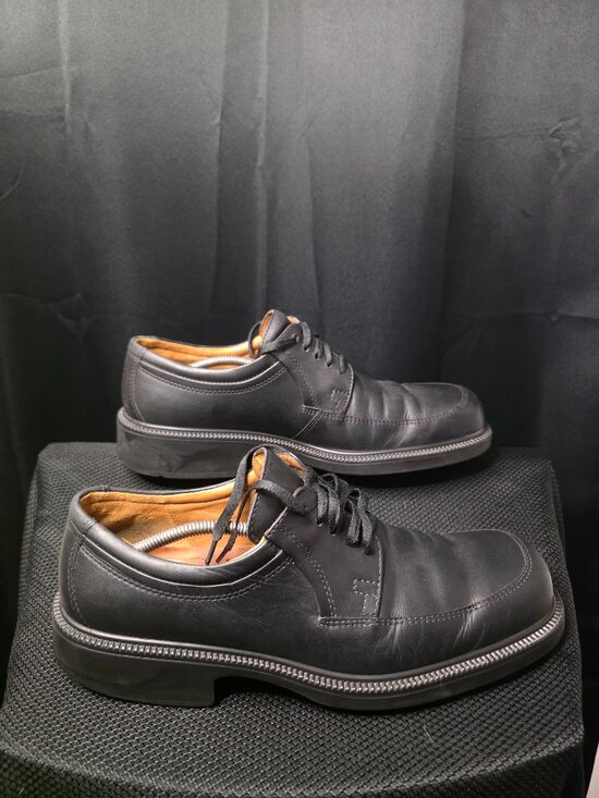 Ecco City Black Leather Oxford Dress / Casual shoes SZ mens 12/13 Europe 46 main image 8